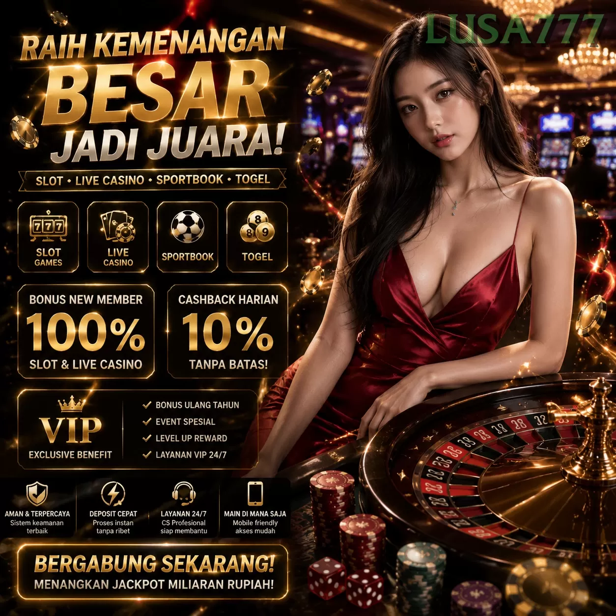 Cara Mendaftar dan Verifikasi Akun di lusa777